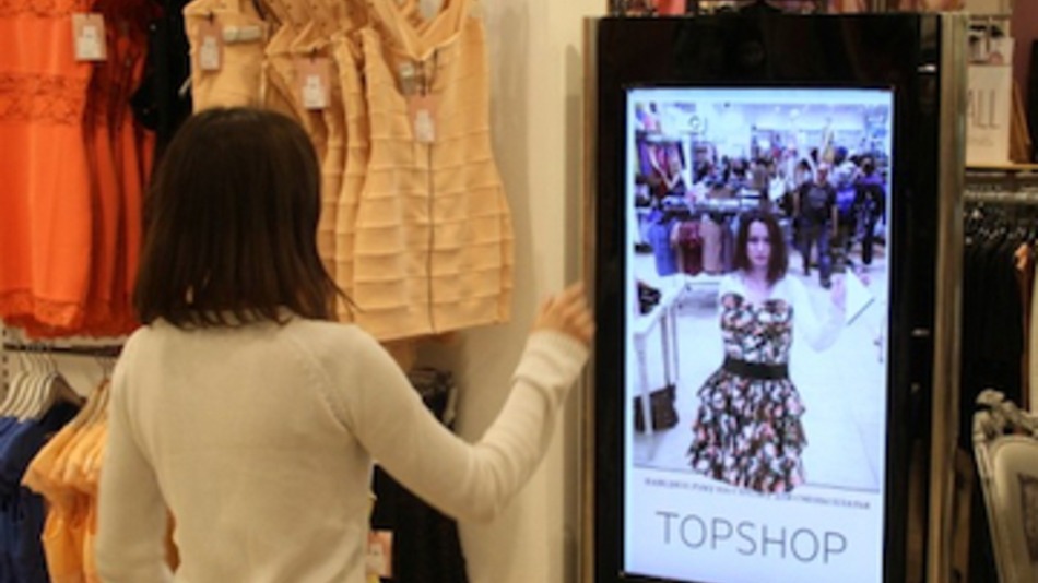 Topshop augmented reality - image from Mashable