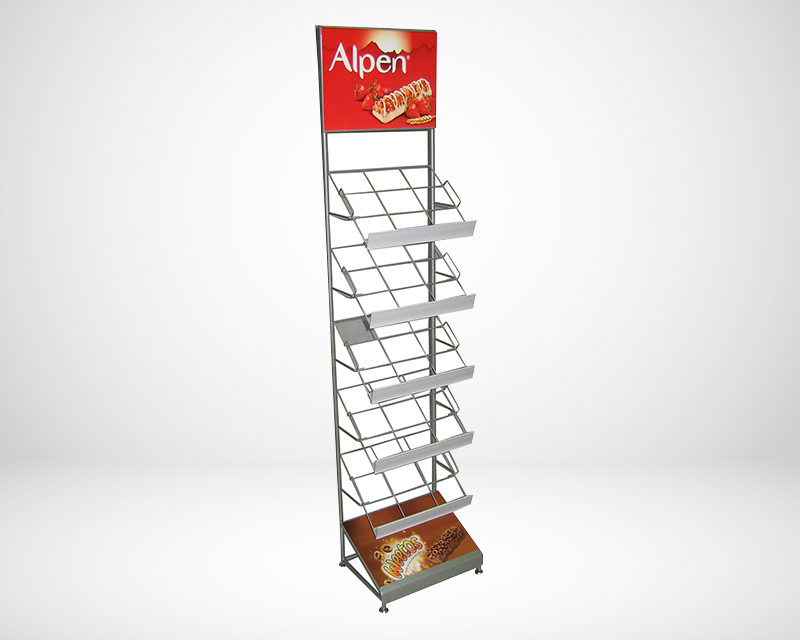 Metal freestanding display