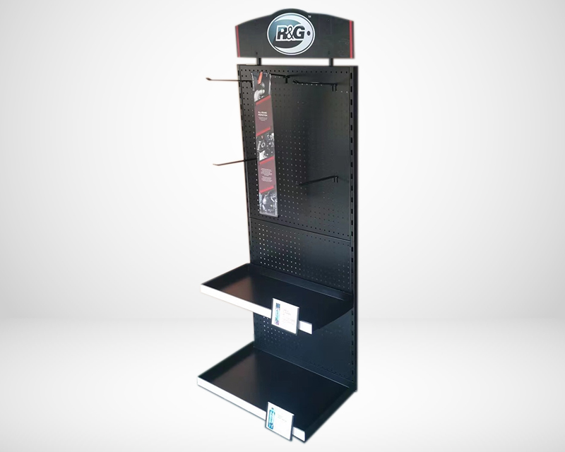 Metal Counter Display Stand Black countertop display for accessories