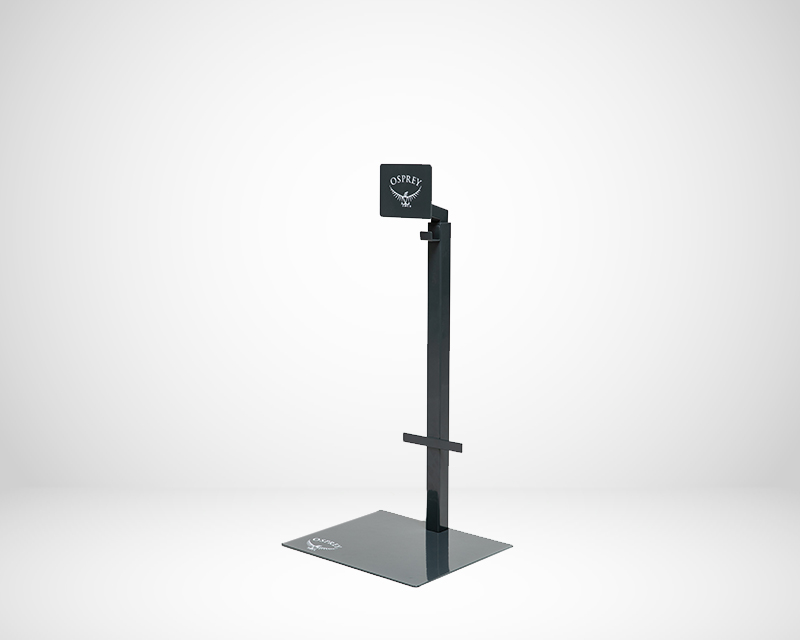 A rucksack stand POP displays