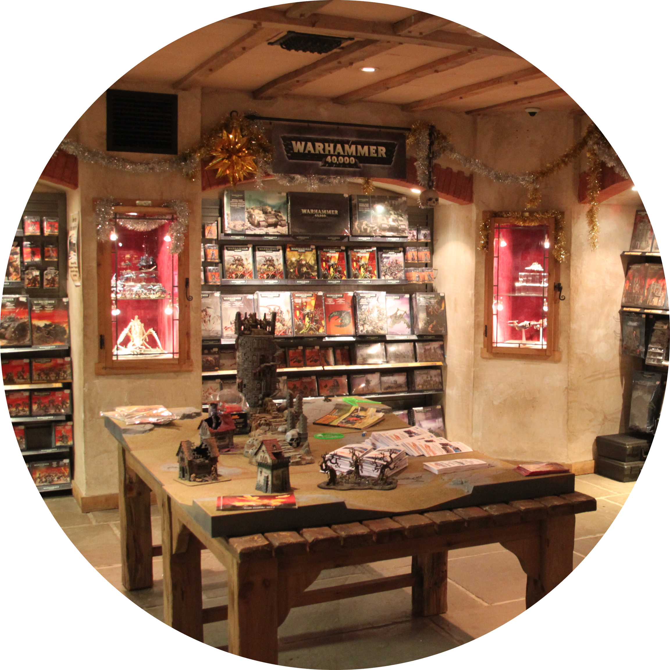 Games workshop gaming tables circular for case study