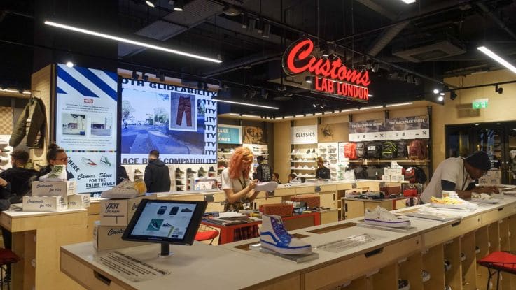 shoe display idea from Vans