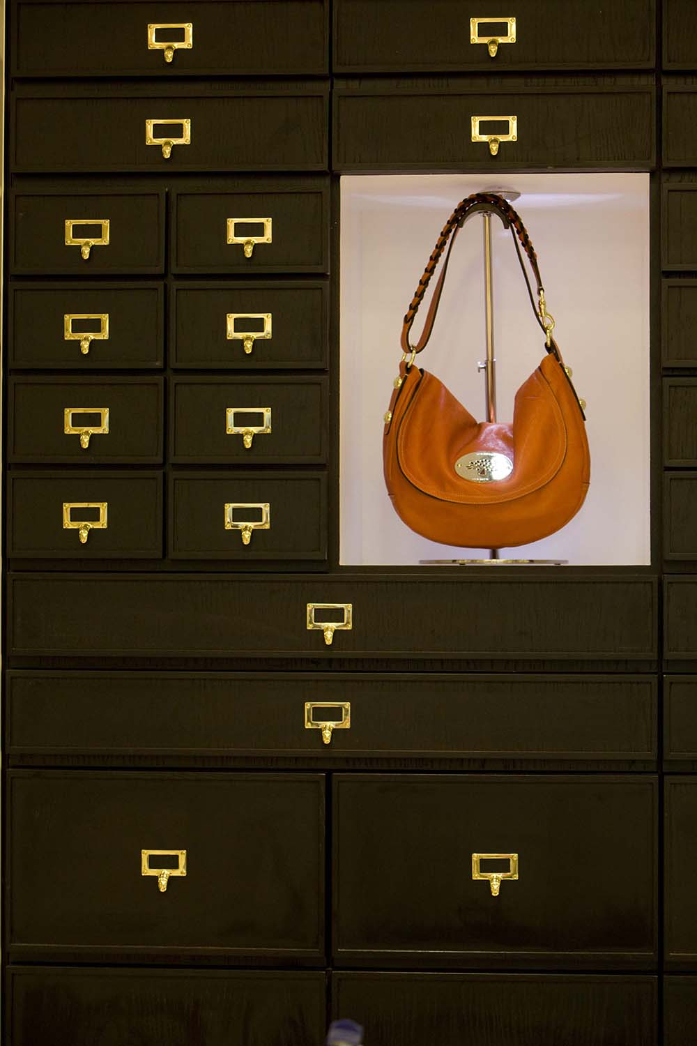 Mulberry bespoke bag display